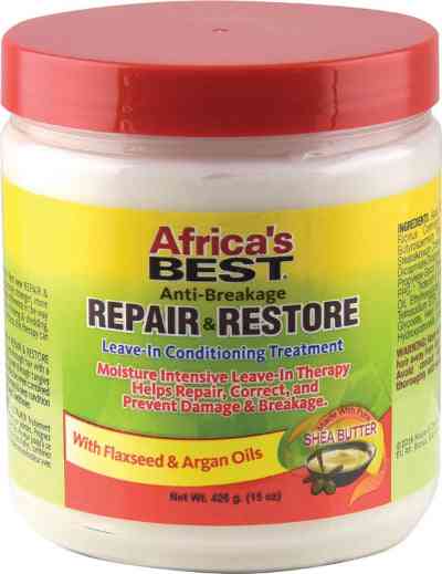 Africa's best anti breakage repair  restore traitement revitalisant sans rinçage 15 oz