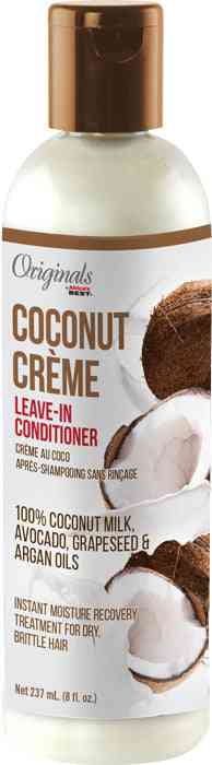 Africa's best coconut creme après shampooing sans rinçage 8 oz