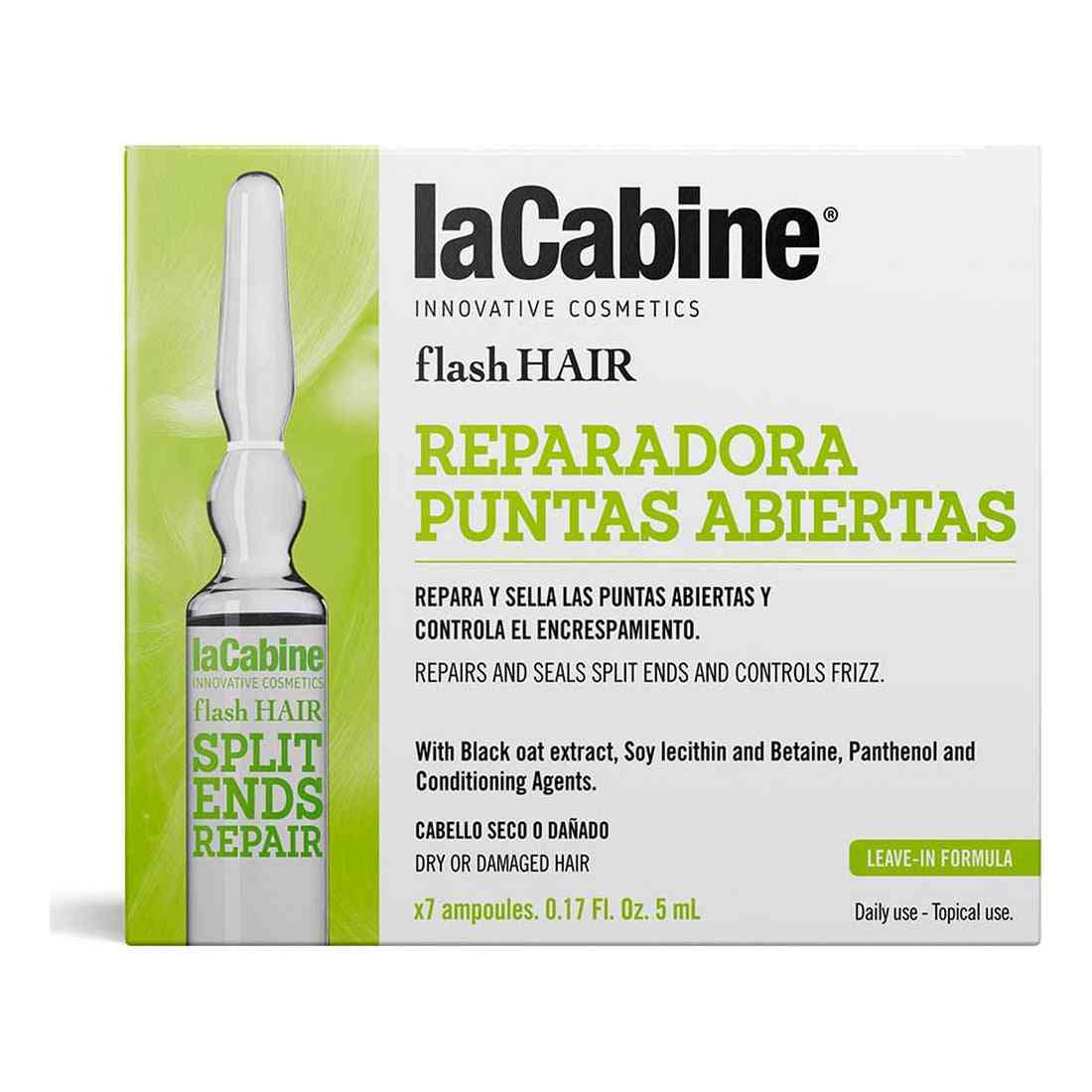 ampoules lacabine flash hair splint end regenerator 7 pcs