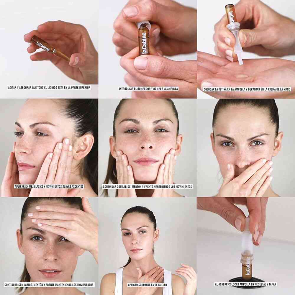 ampoules pour reduire les poils du visage lacabine 10 x 2 ml
