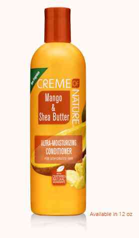 Après shampooing ultra hydratant au beurre de karité et à la mangue naturelle certifiée creme of nature 12 oz