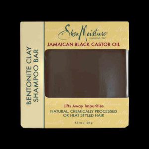Barre de shampoing à l'argile et bentonite noire de jamaïque sheamoisture