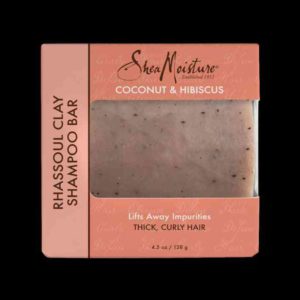 Barre de shampooing à l'argile et au rhassoul sheamoisture coco  hibiscus