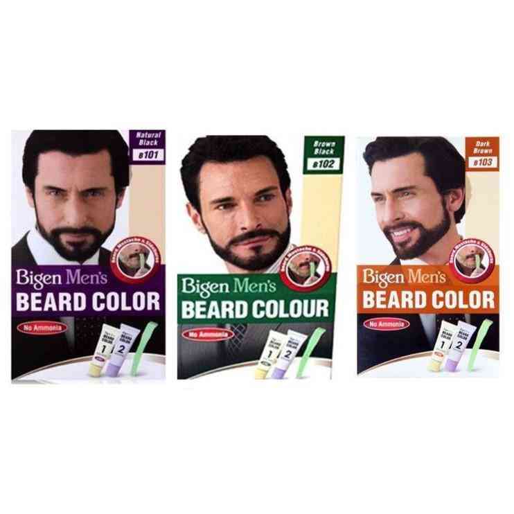 bigen mens speedy permanent barbe moustache colorant de couleur de cheveux
