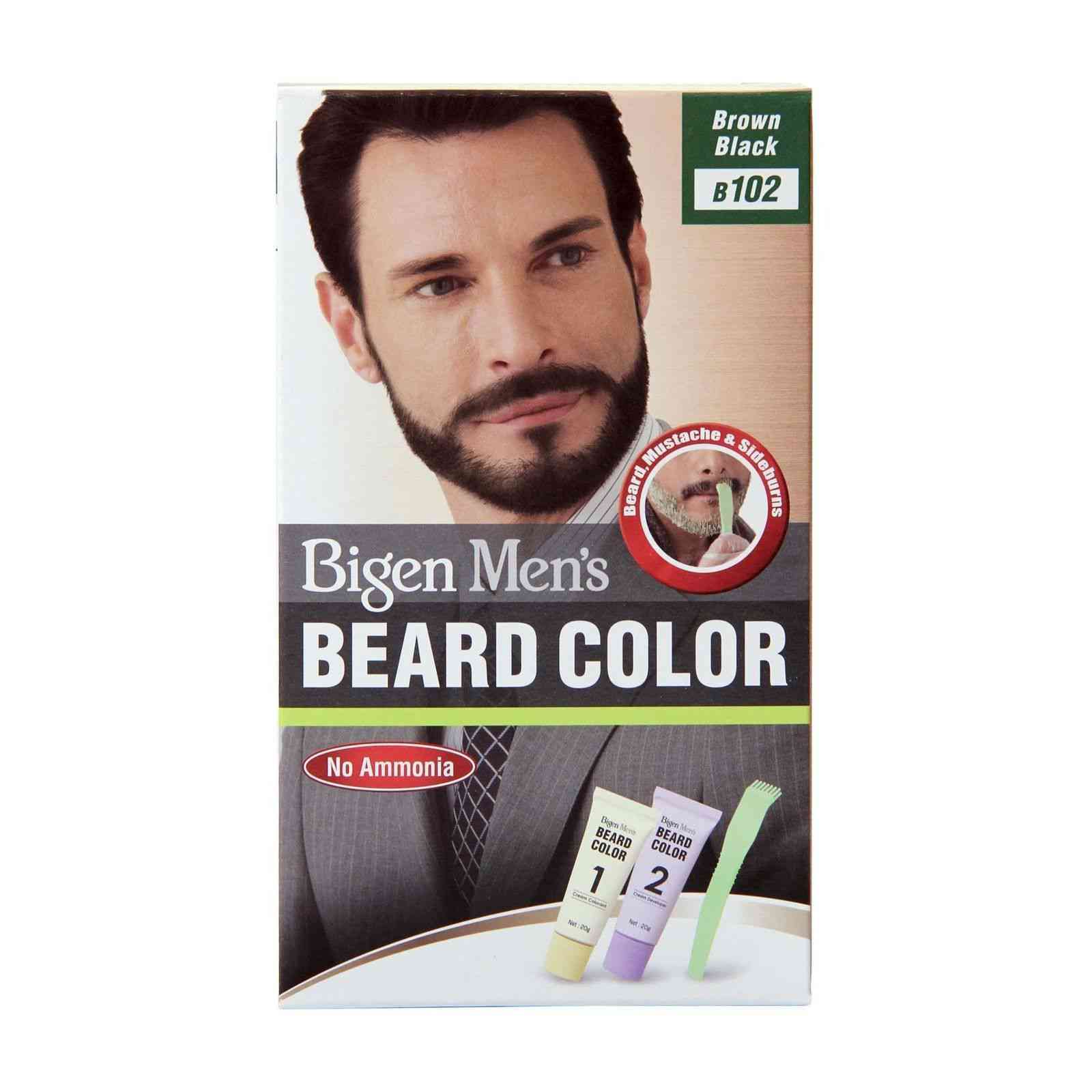 bigen mens speedy permanent barbe moustache colorant de couleur de cheveux