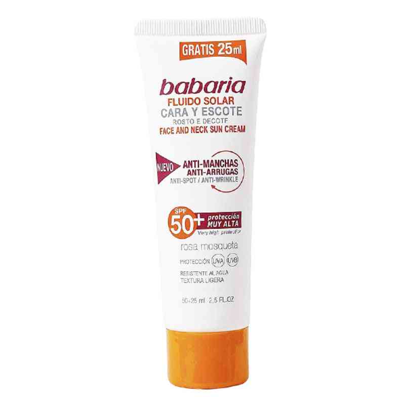 creme solaire visage solar adn sensitive babaria spf 50 75 ml