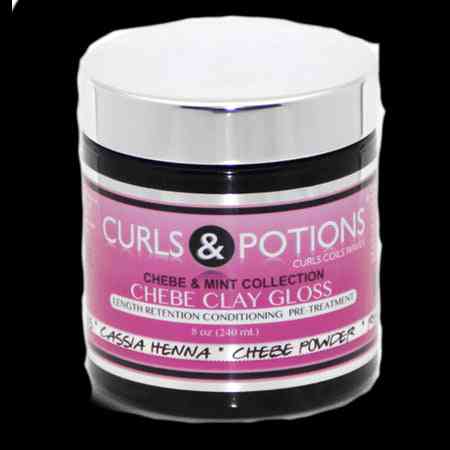 Curls  potions chebe clay gloss 8oz
