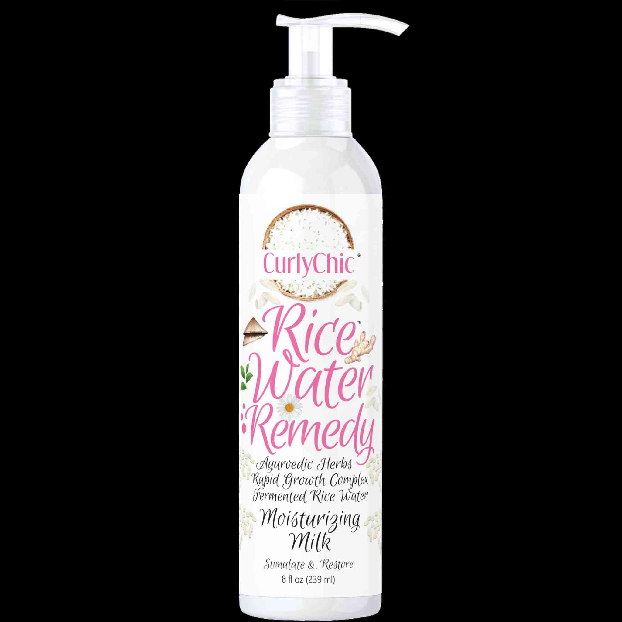 Curlychic rice water remedy lait hydratant 8oz