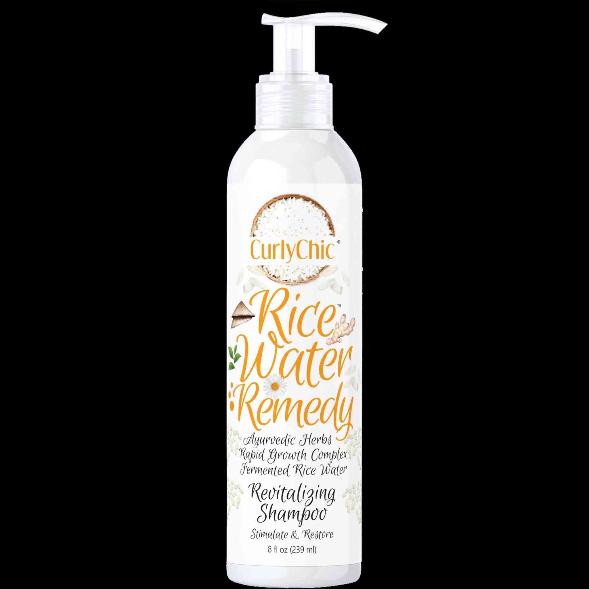 Curlychic rice water remedy shampooing revitalisant 8oz