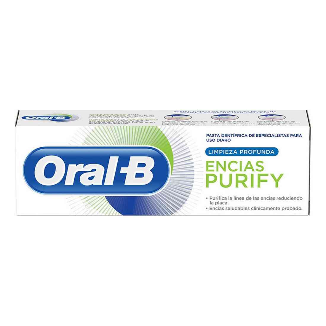 dentifrice soin des gencives oral b purify 75 ml