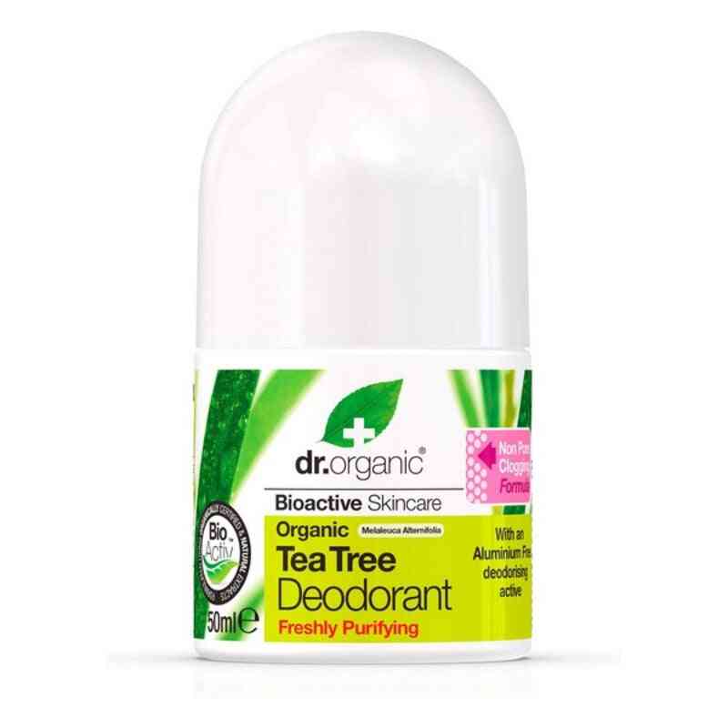 deodorant roll on dr.organic tea tree 50 ml