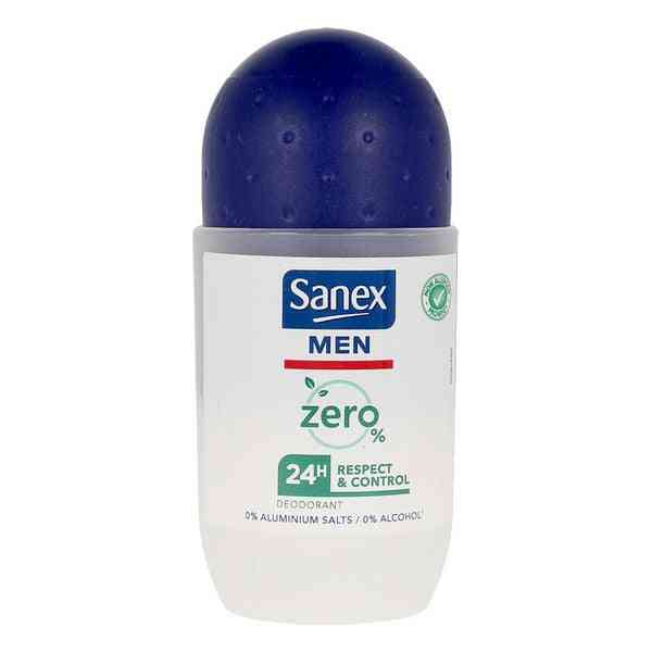 deodorant roll on zero% respect et control men sanex 50 ml