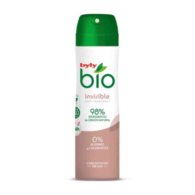 deodorant spray bio naturel 0% invisible byly 75 ml