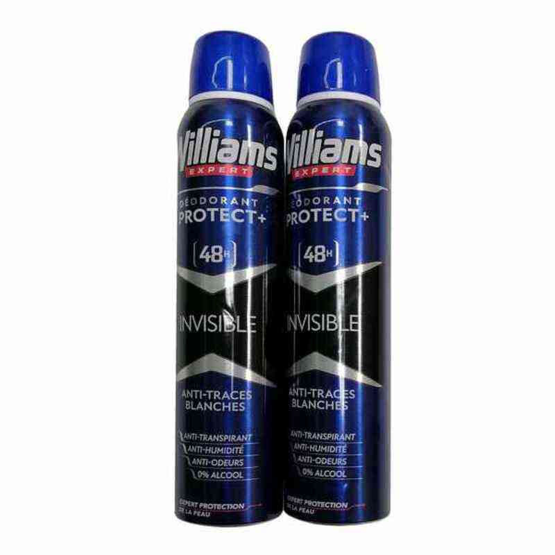 deodorant spray invisible williams 2 pcs 200 ml