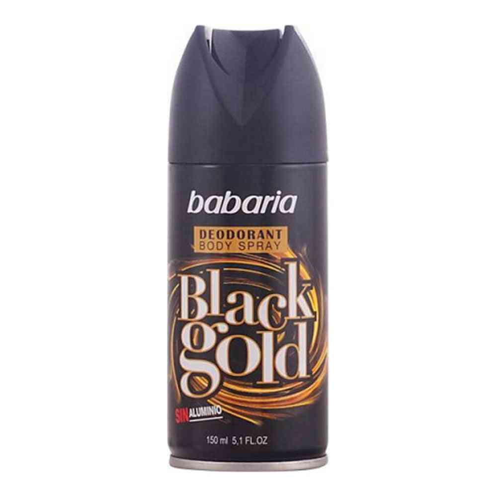 deodorant spray men black gold babaria 150 ml