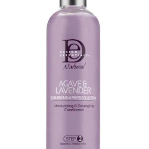 Design essentials natural agave  lavender après shampooing hydratant et démêlant 12 oz