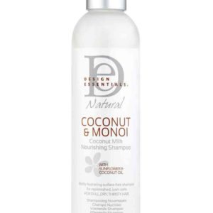 Design essentials shampoing nourrissant naturel à la noix de coco et au monoï au lait de coco 8oz