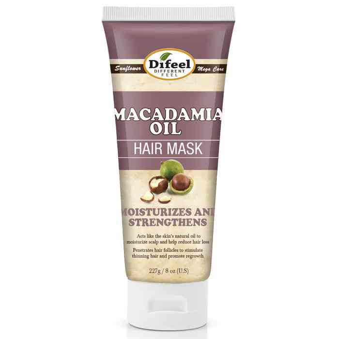 Difeel masque capillaire à l'huile de macadamia premium 8 oz