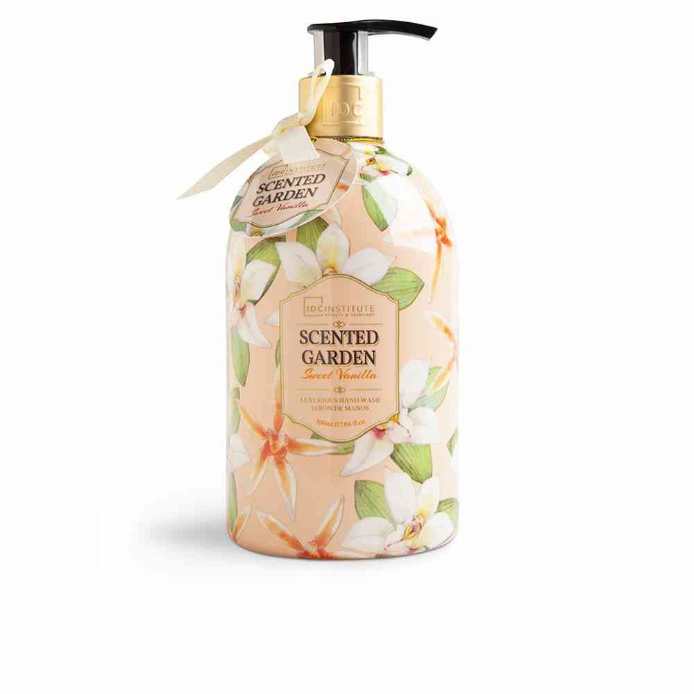distributeur de savon pour les mains idc institute scented garden sweet vanilla 500 ml