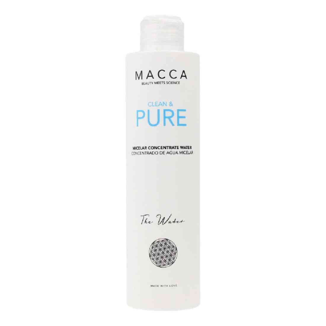 eau micellaire demaquillante clean et pure macca concentree 200 ml