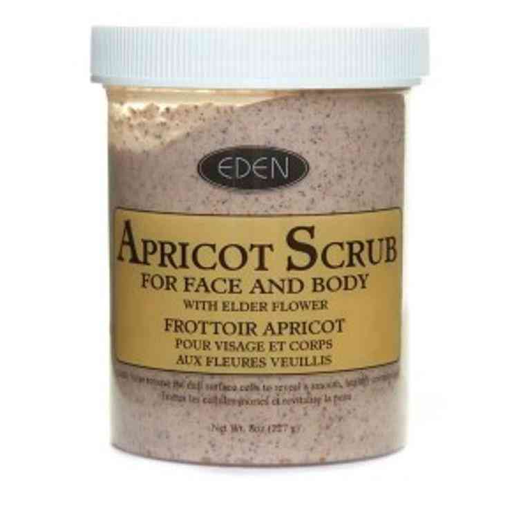 eden apricot scrub for face and body 227g
