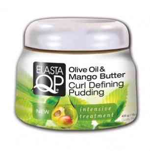 Elasta qp pudding définissant les boucles à l'huile d'olive et au beurre de mangue 15 oz