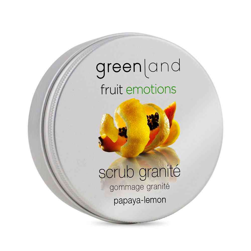exfoliant corporel greenland fruit emotions lemon papaya 200 ml