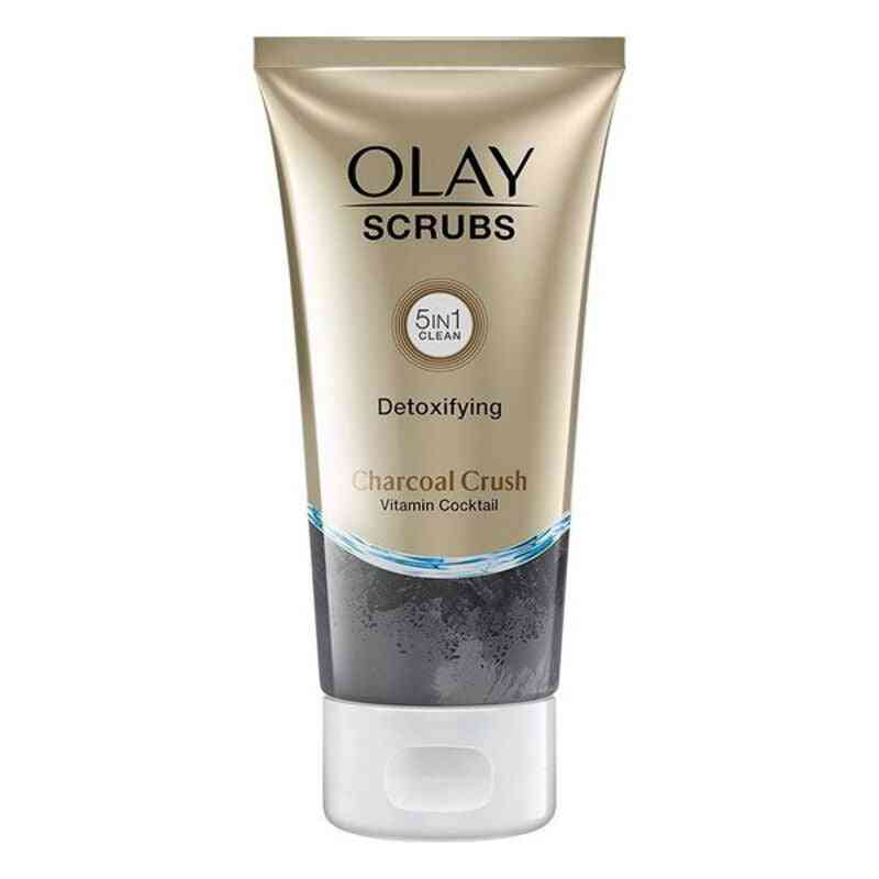 exfoliant pour le visage scrubs olay charcoal 5 in 1 150 ml
