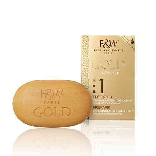 fair and white gold ultimate 1 prepare satin exfoliating soap 200g