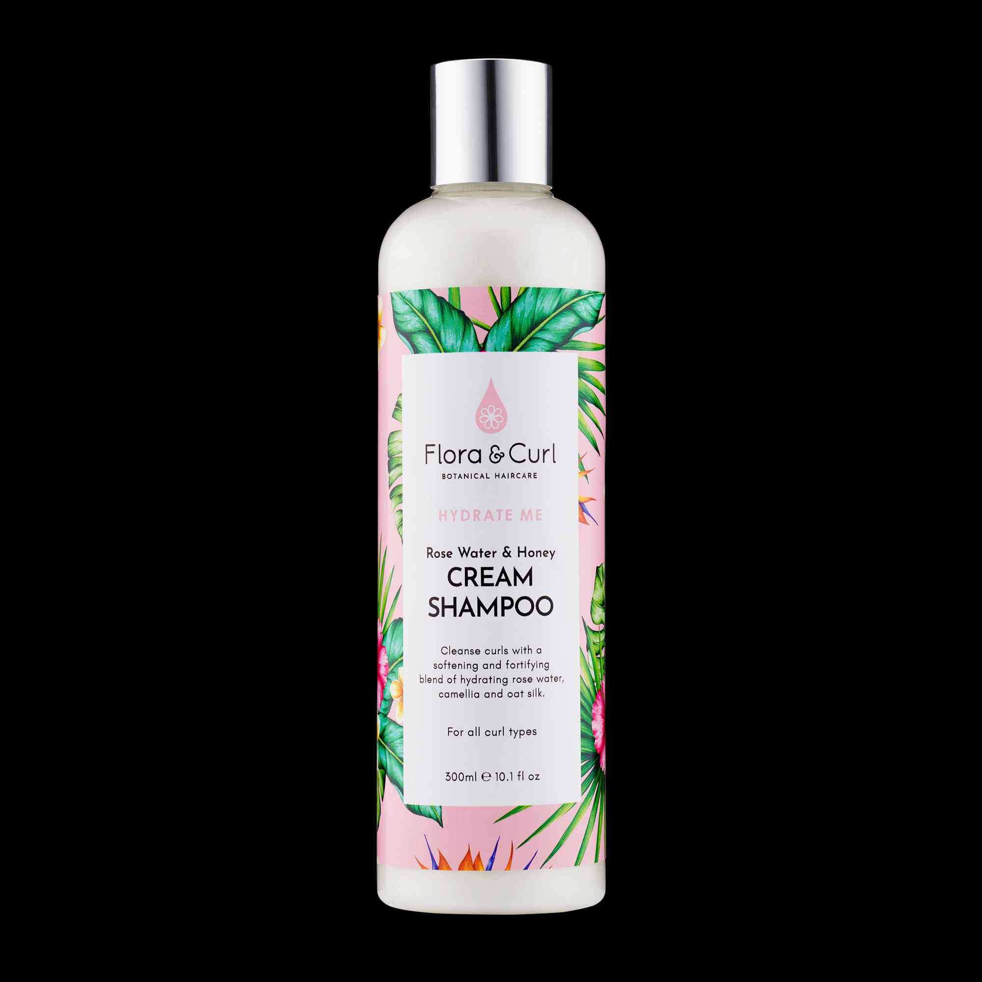 Flora  curl shampooing crème à l'eau de rose et au miel 300 ml