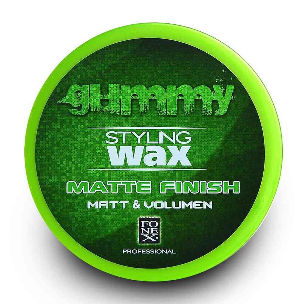Fonex professional gummy styling wax matte finish   vert 150ml