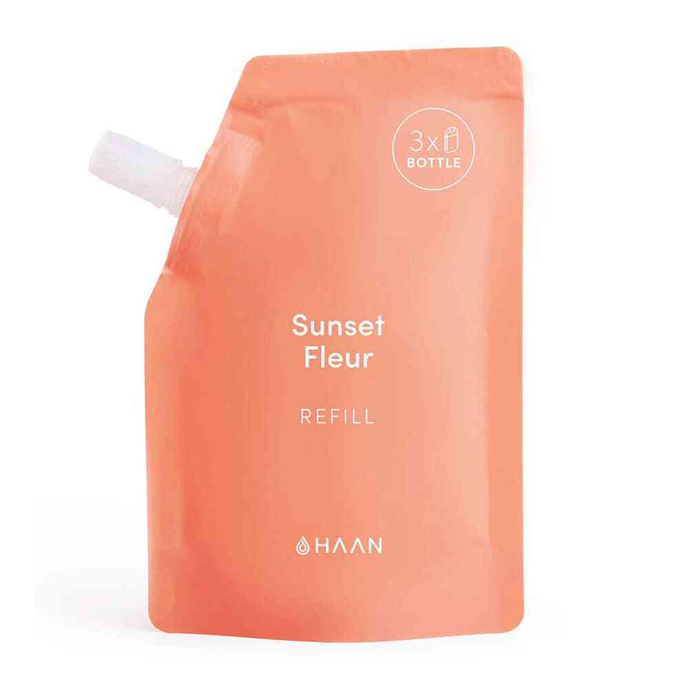 gel desinfectant pour les mains haan sunset fleur recharge 100 ml