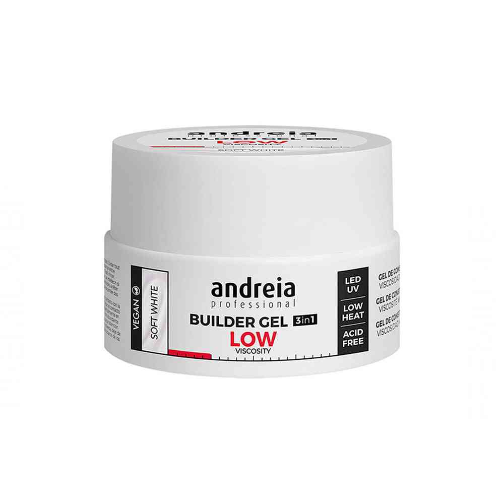 gel pour ongles builder low viscosity andreia white 22 g