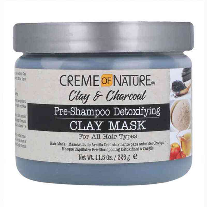 hair mask clay et charcoal creme of nature detox 326 g