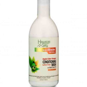 Hawaiian silky apple cider vinegar lather free conditioning wash (co wash) 12 oz