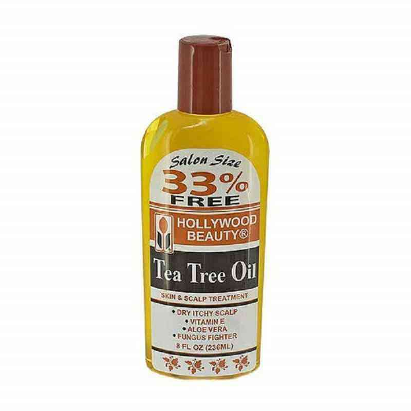 Hollywood beauty traitement de la peau et du cuir chevelu à l'huile d'arbre à thé 8 oz