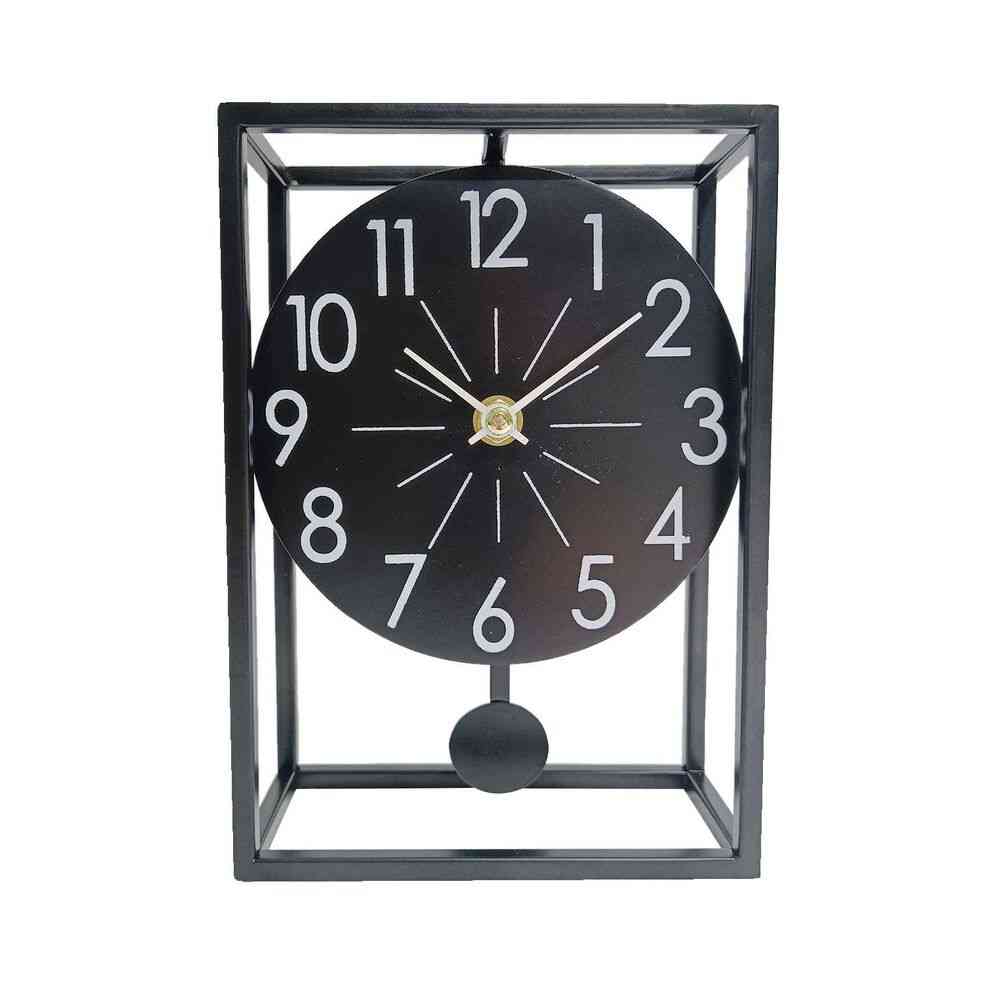 horloge de table versa metal 6 x 20 x 10 cm