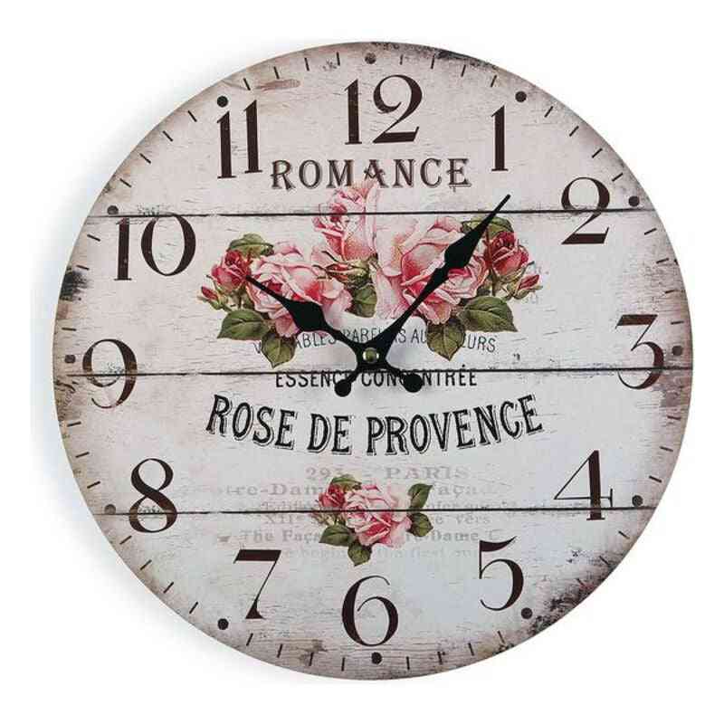 horloge murale versa romance bois 4 x 30 x 30 cm