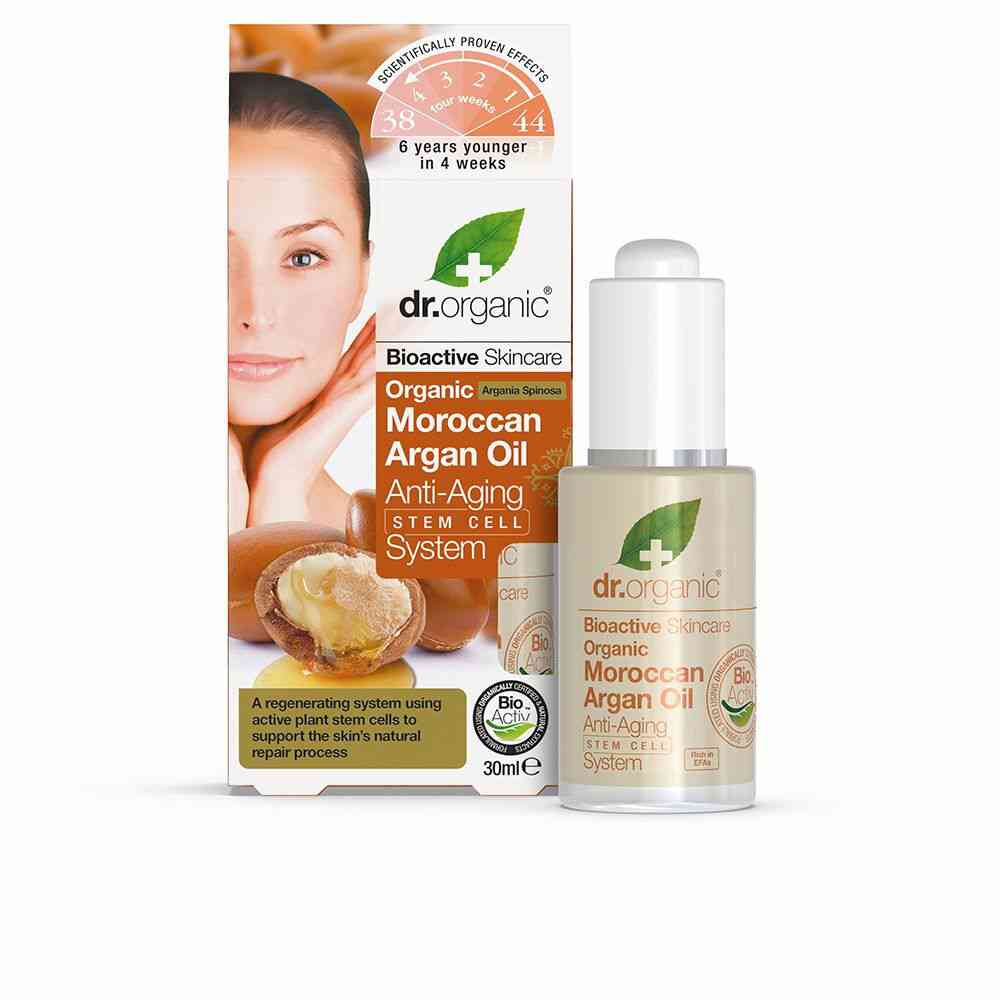 huile visage dr.organic anti age anti rides argan oil 30 ml