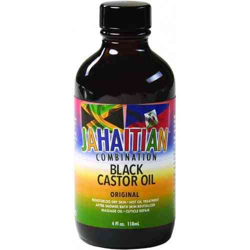Jahaitian combinaison d'huile de ricin noire originale 4 oz