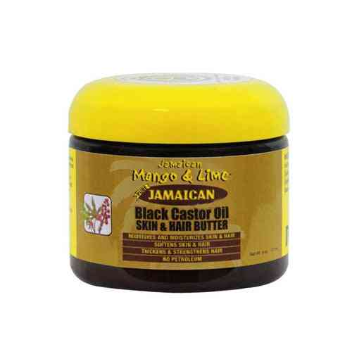 Jamaican mango  lime jamaican black castor oil beurre pour la peau et les cheveux 6 oz