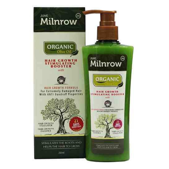 june milnrow organic olive oil hair growth booster 250ml