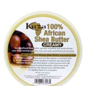 Kuza 100% beurre de karité africain blanc crémeux