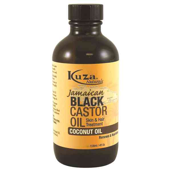 Kuza naturals huile de ricin noire jamaïcaine noix de coco 4 oz