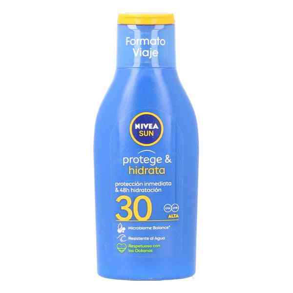 lait solaire sun protege et hidrata nivea 30 100 ml