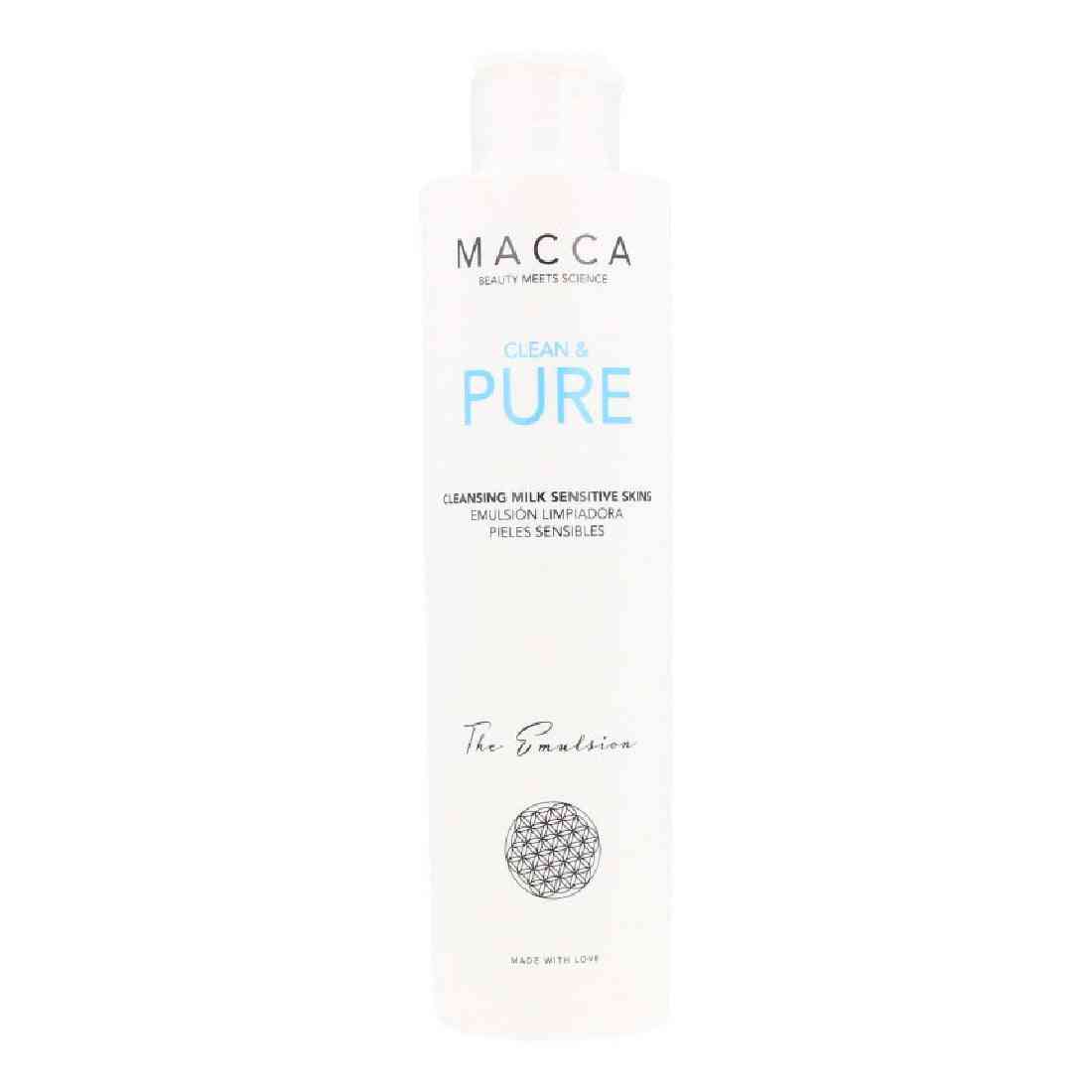 lotion nettoyante clean et pure macca peau sensible 200 ml