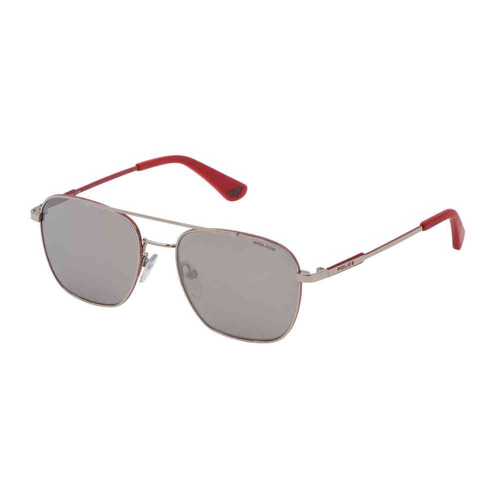 lunettes de soleil enfant police sk558 50n54x rouge ø 52 mm argent