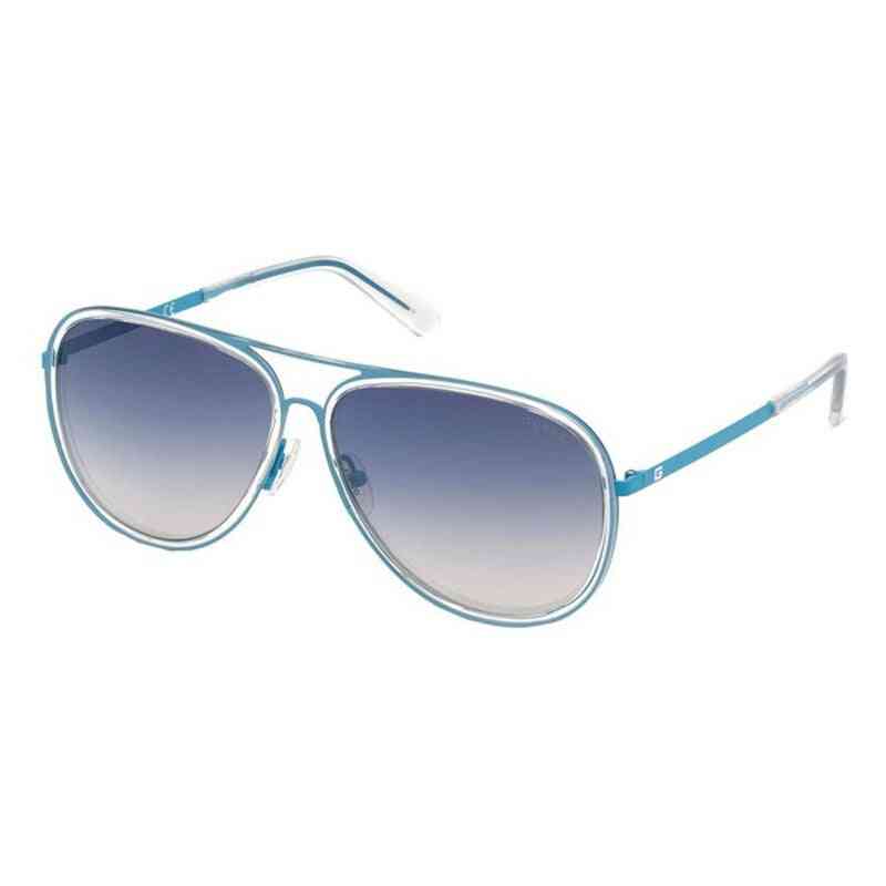 lunettes de soleil homme guess gu69825990w bleu ø 59 mm