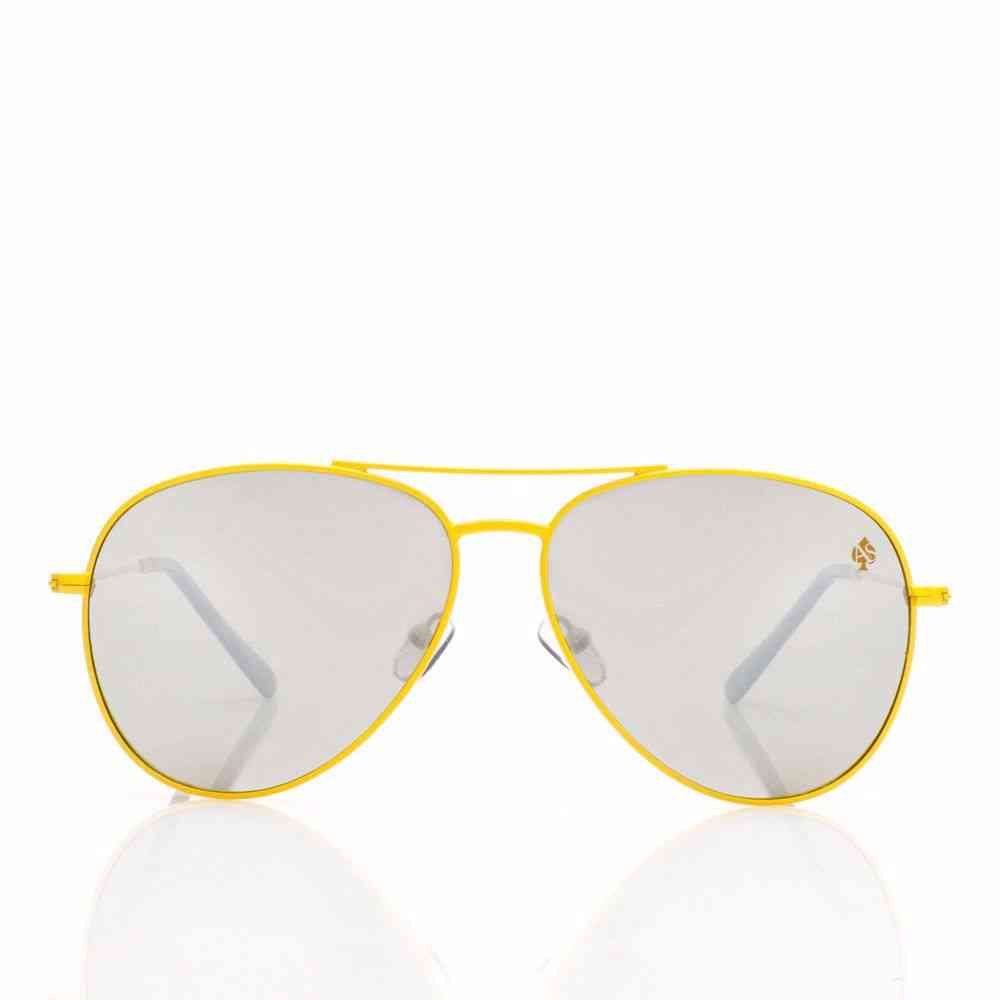 lunettes de soleil pilot alejandro sanz jaune 65 mm