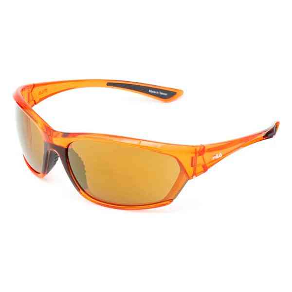 lunettes de soleil unisexe fila sf232 66pch marron orange ø 66 mm